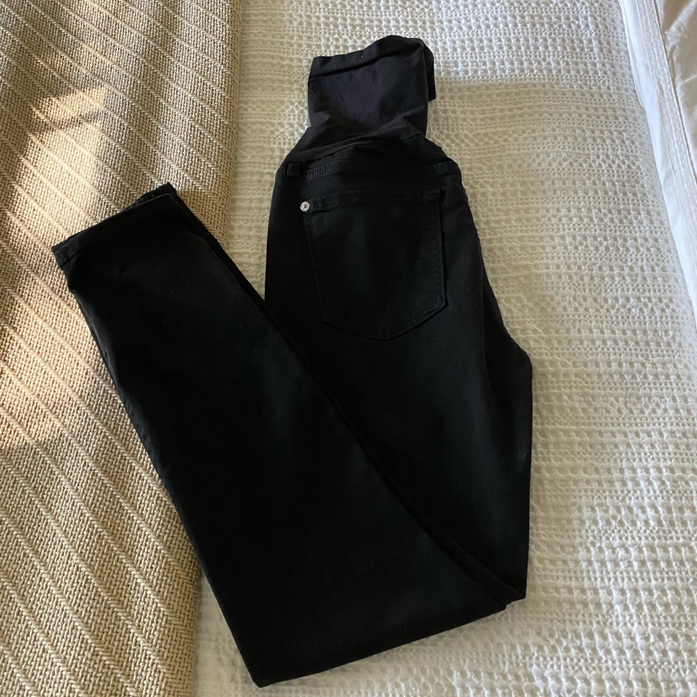 7 FOR ALL MANKIND SECRET FIT BELLY ANKLE SKINNY MATERNITY JEANS